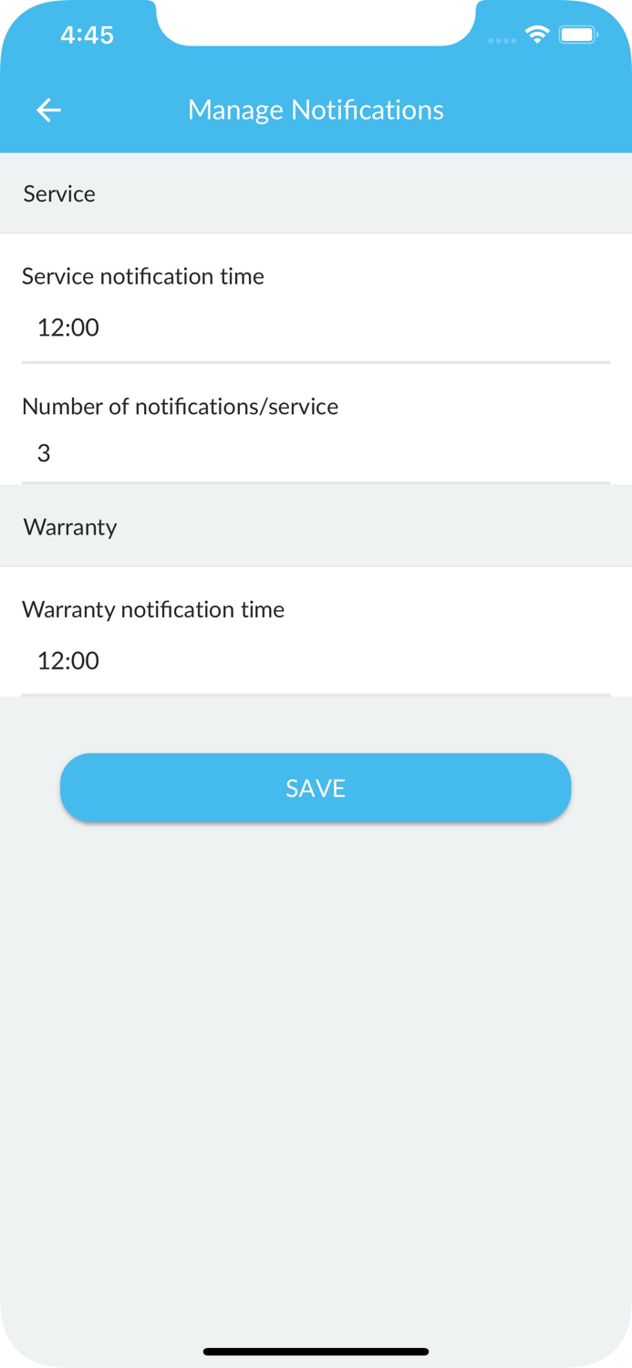 Nudge - Service  Warranty Log