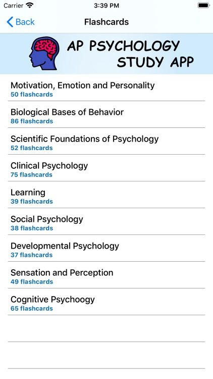 AP Psychology Study App