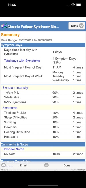 Chronic Fatigue Syndrome Diary(圖6)-速報App