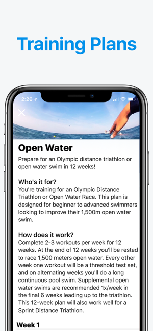 open water swim apple watch