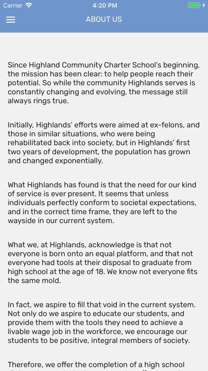 Highlands Community Charter