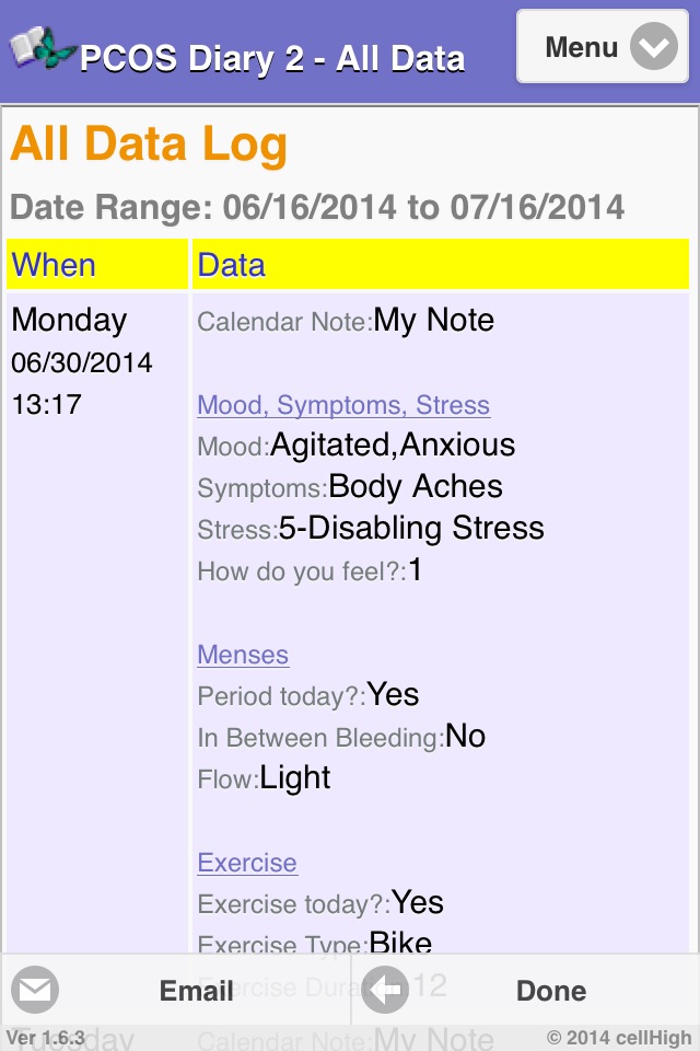 PCOS Diary 2 screenshot 4