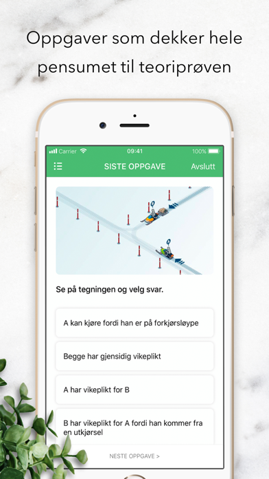 Teoriappen Snøscooter: teorien screenshot 2