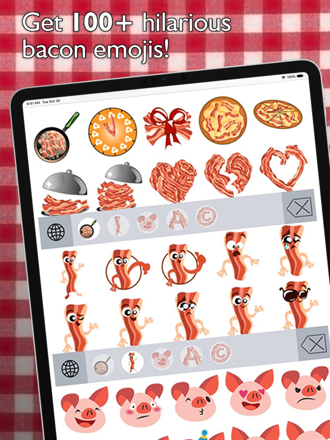 ‎BaconMoji bacon emoji stickers Screenshot