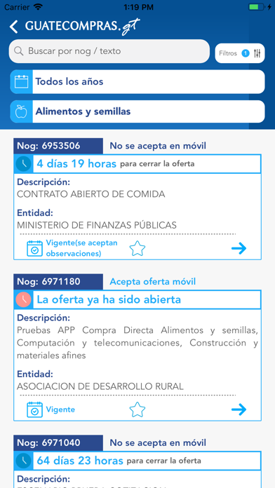 Guatecompras screenshot 4