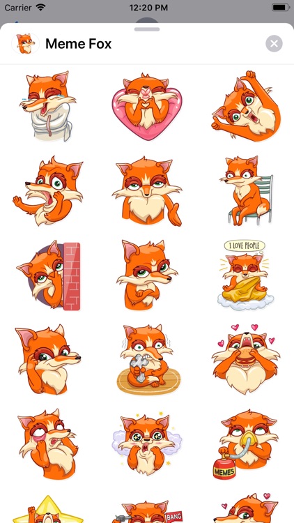 Meme Fox Sticker Pack