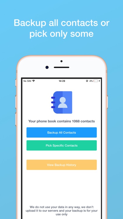 Backup My Contacts Easy