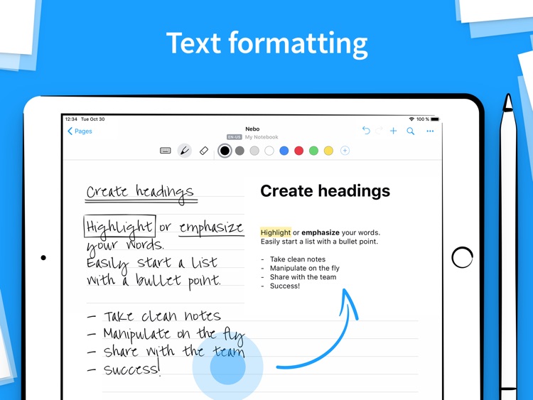 Nebo Professional note-taking