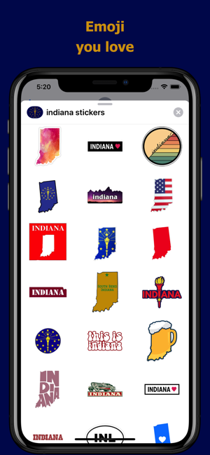 Indiana emojis - USA stickers(圖2)-速報App