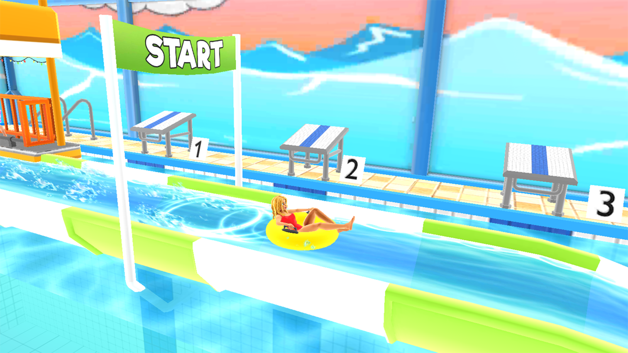 Uphill Rush Water Park Racing Hack screenshot 1 - iOS game interface
