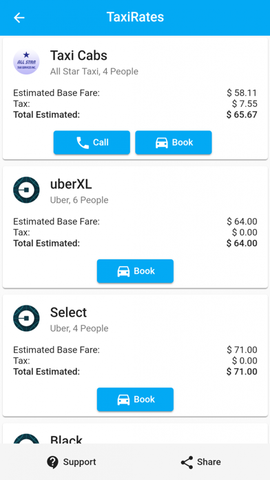 Compare Taxi Rates screenshot 3