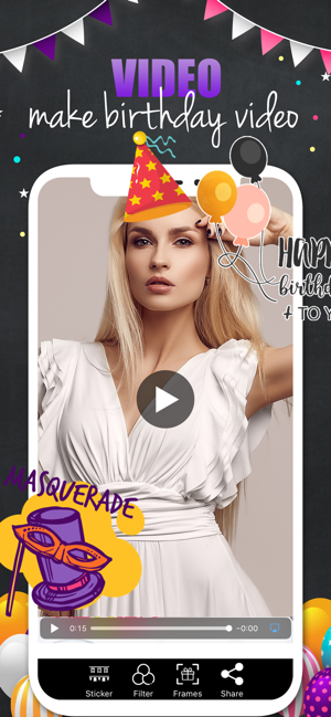 Happy Birthday Video EditorPic(圖3)-速報App