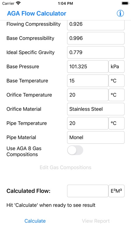 SCADACore AGA Flow Calculator screenshot-4