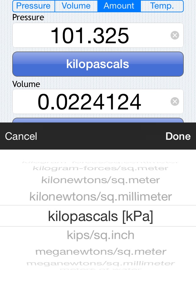 PVnRT - Ideal Gas Calculator screenshot 4