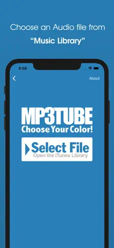 Captura 2 MP3TUBE  - 音声を動画ファイルに変換するアプリ iphone