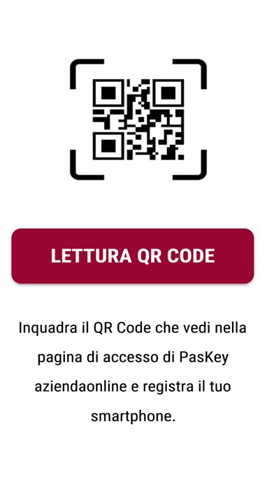 MPS PasKey QR code aziende screenshot 2