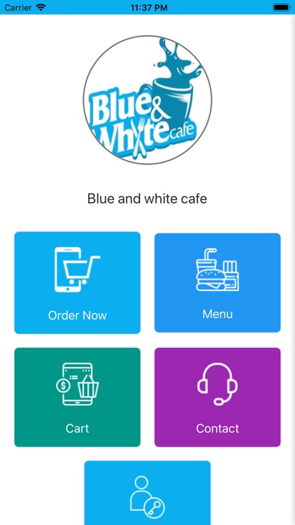 Blue and White Cafe