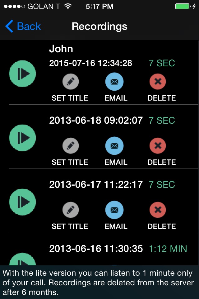 CallRec Pro - IntCall screenshot 2