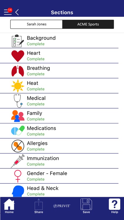 PRIVIT: Health Profiles