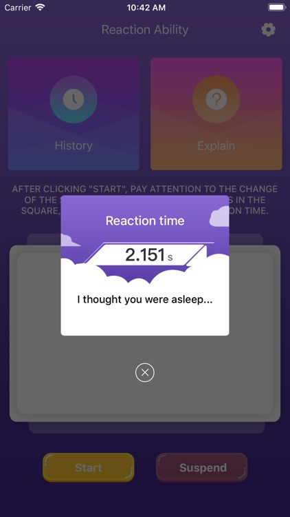 Reaction Ability-Help Training
