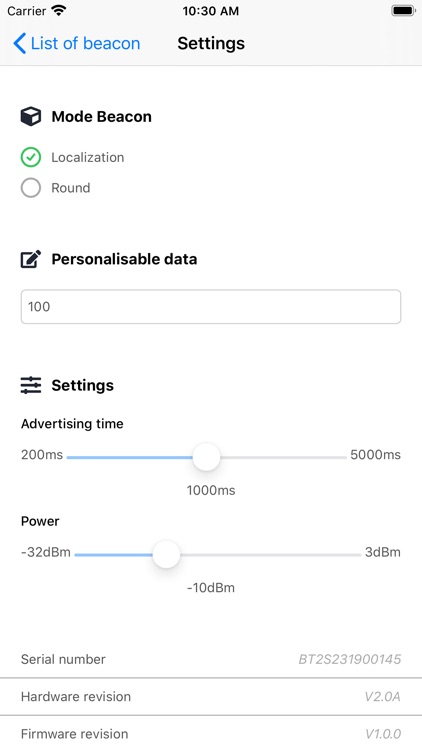 IPS Beacon Configurator