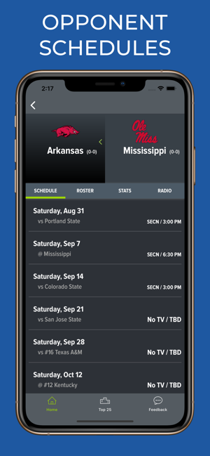 Mississippi Football Schedules(圖6)-速報App