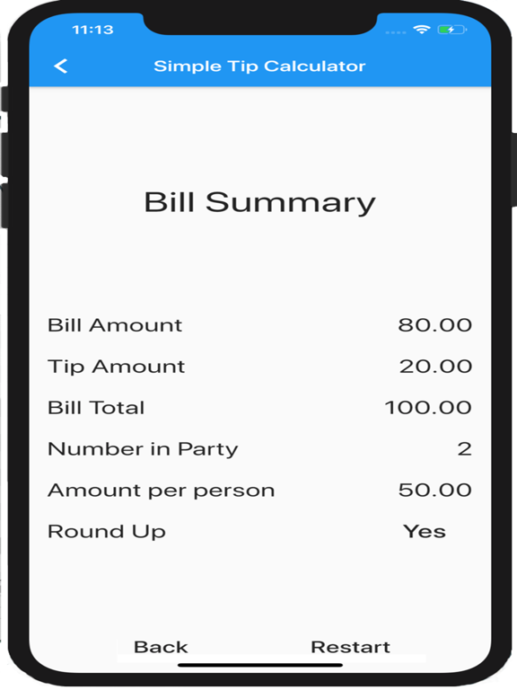 Screenshot #5 pour Simple Tip Calc.