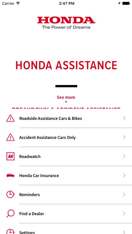 Honda Breakdown & Accident