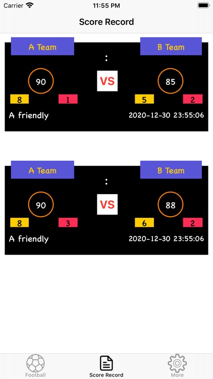 KOKFootBallScoreBoard