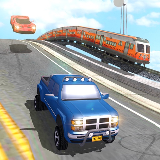 Car Racing Vs Train Racing Icon