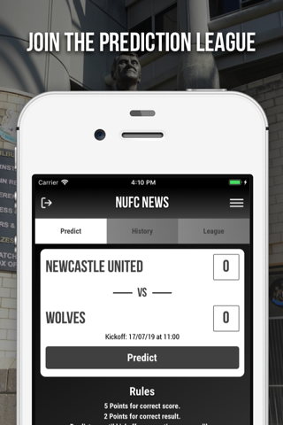 NUFC News App - náhled