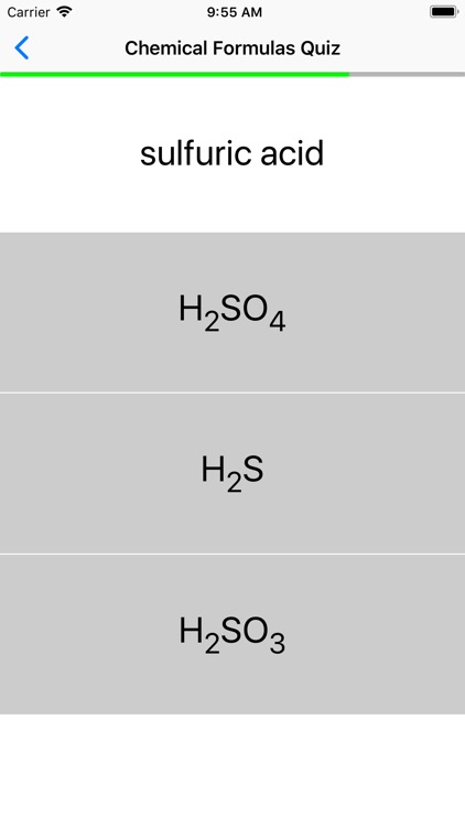 Chemical Formulas Quiz