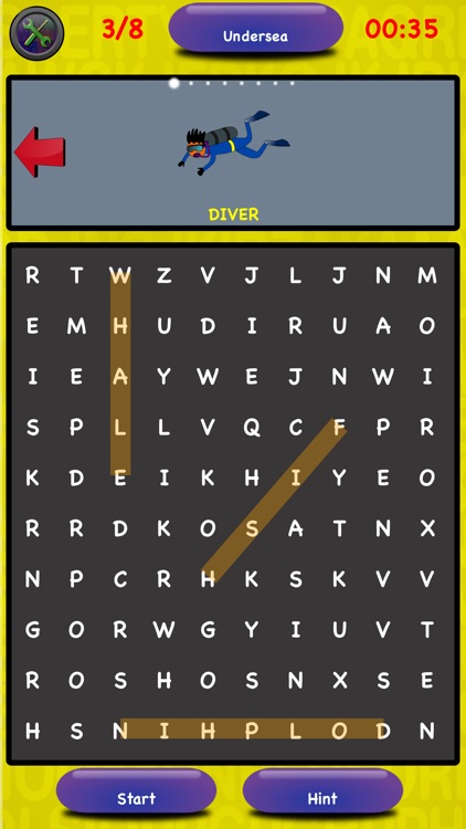 Word Search with pictures kids
