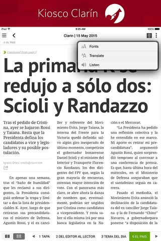 Kiosco Clarin screenshot 2