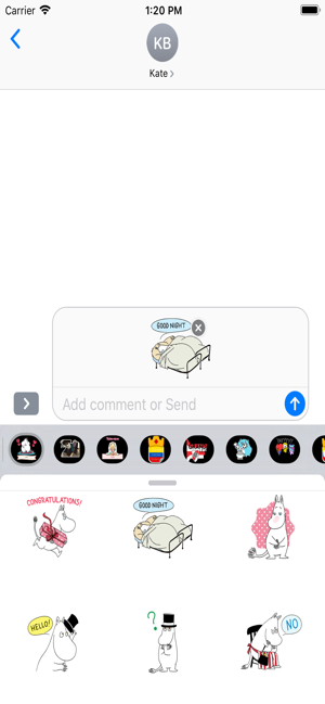 Cute Couple Moomin Stickers(圖1)-速報App