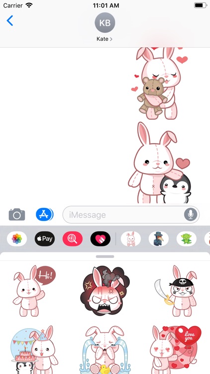 Plush Bunny Sticker Pack screenshot-3