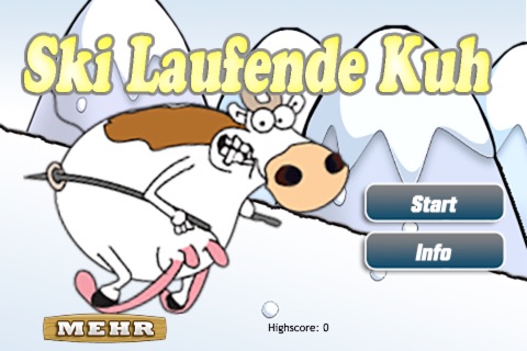 Verrückte Ski Laufende Kuh LT - náhled