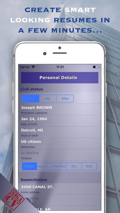 giga-cv Your resume