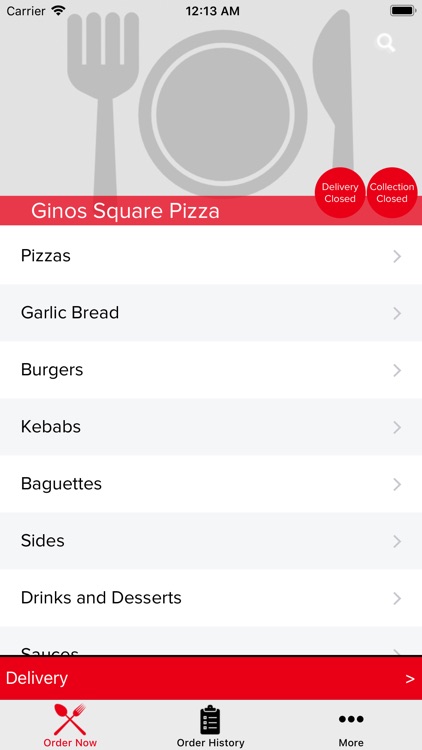 Ginos Square Pizza