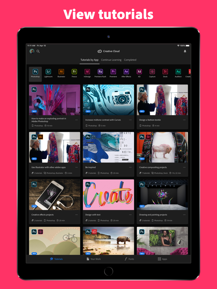 Adobe Creative Cloud App for iPhone Free Download Adobe