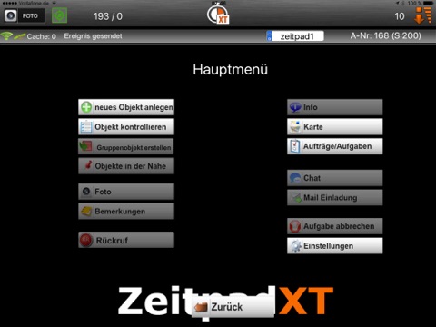 ZeitpadXT screenshot 2