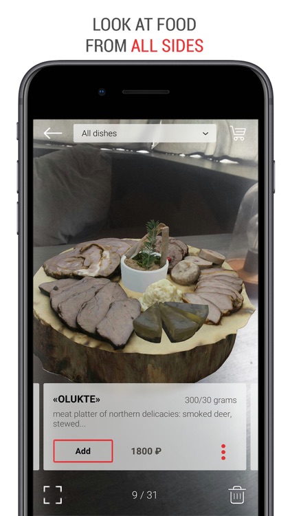 Menu AR Augmented Reality Food screenshot-3