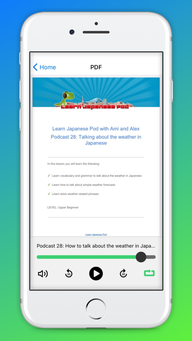 Learn Japanese Pod App screenshot 2