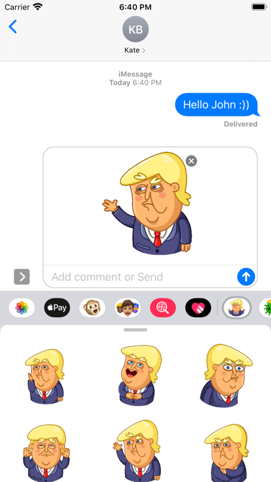 Trump Animations Stickers screenshot 2