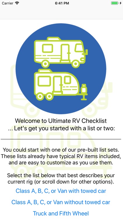 Ultimate RV Checklist