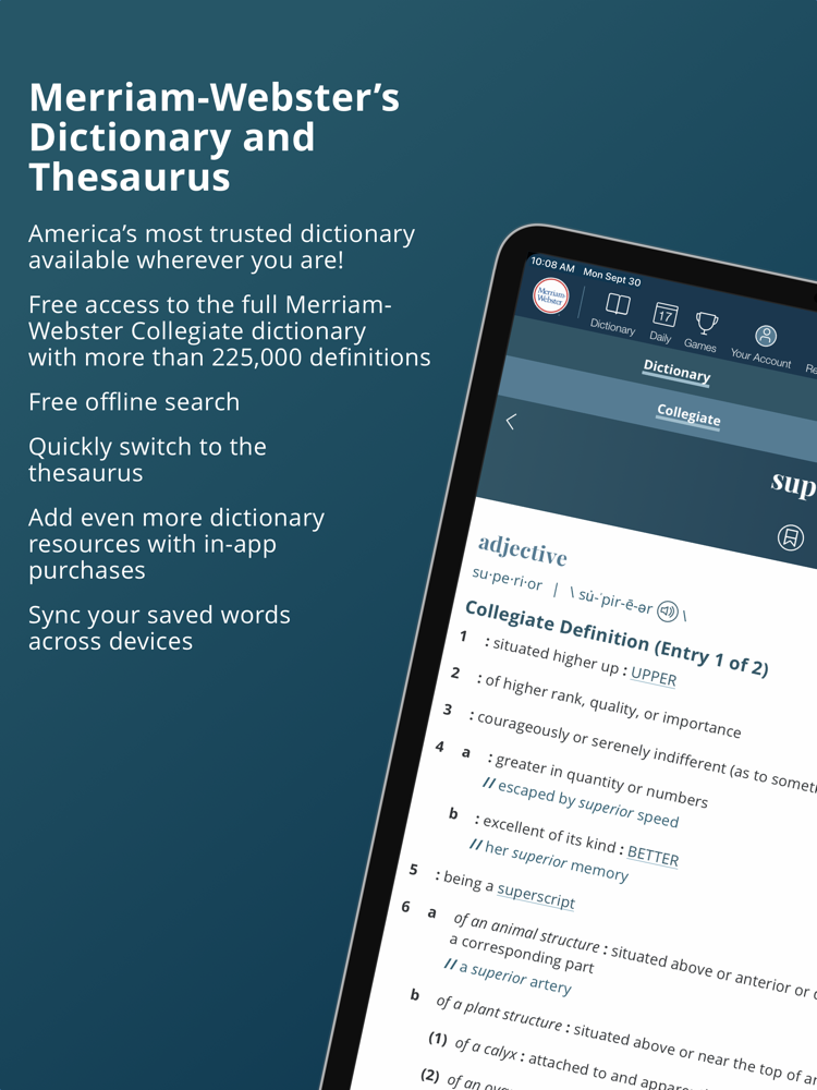 Merriam webster dictionary app