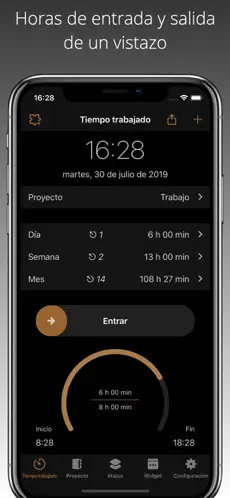 Resim 1 FlexLog - Registro de trabajo iphone