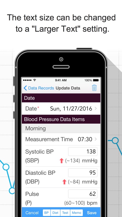 Blood Pressure Grapher screenshot-3