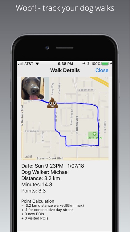 Woof! dog walking app