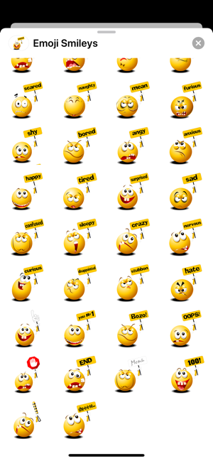 Emoji Smiley Signs Stickers(圖2)-速報App